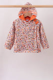 Floral Fleece Hoodie Jacket - Aaria Tees Aaria Tees