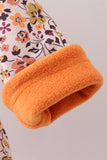 Floral Fleece Hoodie Jacket - Aaria Tees Aaria Tees
