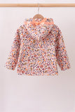 Floral Fleece Hoodie Jacket - Aaria Tees Aaria Tees