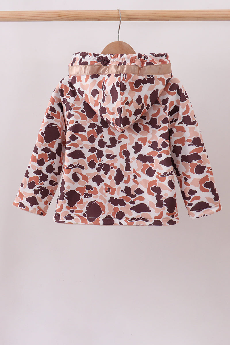 Camouflage Fleece Hoodie Jacket - Aaria Tees Aaria Tees