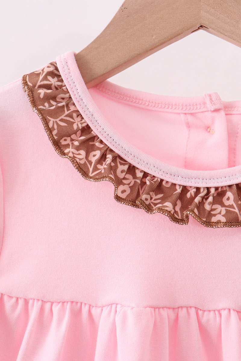 Pink Mallard Applique Ruffle Dress - Aaria Tees Aaria Tees