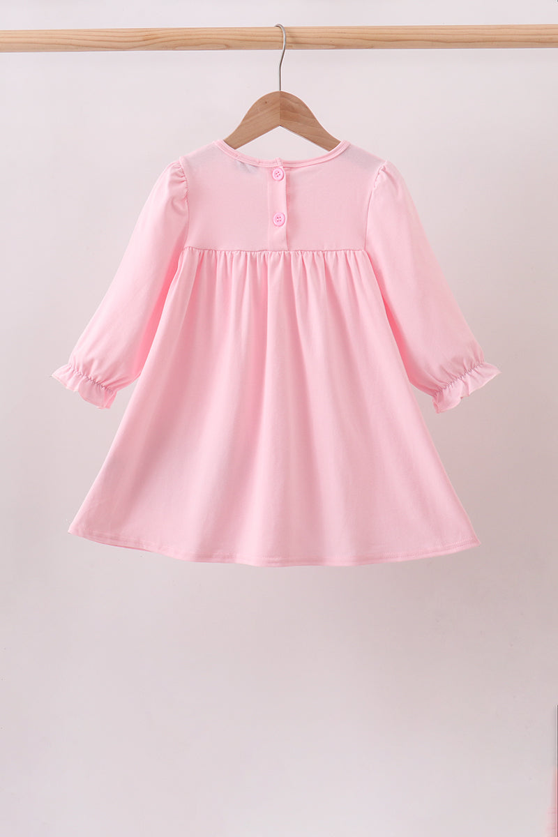 Pink Mallard Applique Ruffle Dress - Aaria Tees Aaria Tees