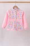 Pink Bow Fleece mom&me Jacket - Aaria Tees Aaria Tees