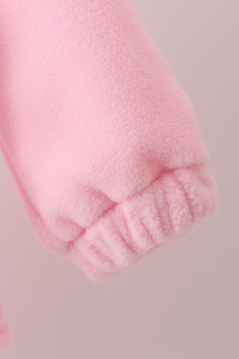 Pink Bow Fleece mom&me Jacket - Aaria Tees Aaria Tees