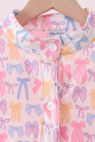Pink Bow Fleece mom&me Jacket - Aaria Tees Aaria Tees