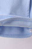 Blue Fleece Bow Coat - Aaria Tees Aaria Tees