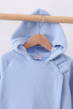 Blue Fleece Bow Coat - Aaria Tees Aaria Tees