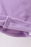 Purple Fleece Bow Coat - Aaria Tees Aaria Tees