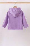 Purple Fleece Bow Coat - Aaria Tees Aaria Tees