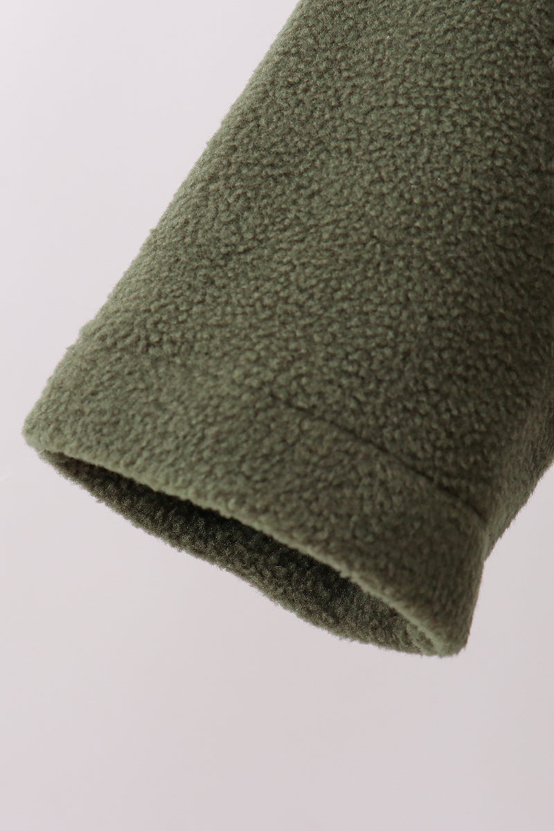 Green Fleece Bow Coat - Aaria Tees Aaria Tees