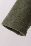 Green Fleece Bow Coat - Aaria Tees Aaria Tees