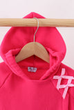 Magenta Fleece Bow Coat - Aaria Tees Aaria Tees