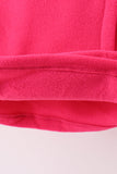 Magenta Fleece Bow Coat - Aaria Tees Aaria Tees