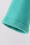 Turquoise Fleece Bow Coat - Aaria Tees Aaria Tees