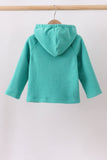Turquoise Fleece Bow Coat - Aaria Tees Aaria Tees