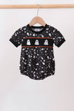 Orange Ghost Embroidery Bubble - Aaria Tees Aaria Tees