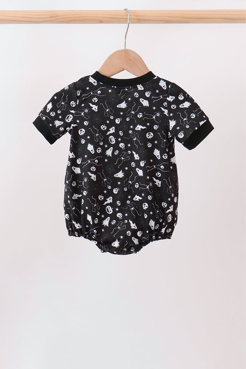 Orange Ghost Embroidery Bubble - Aaria Tees Aaria Tees