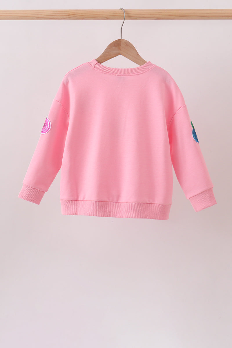 Pink Pumpkin Sequin Mom&me Top - Aaria Tees Aaria Tees
