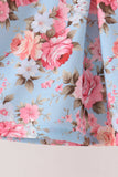 Blue rose floral ruffle bloomer set Aaria Tees