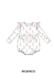 Pink all day adventure ruffle bubble Aaria Tees