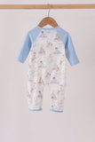 Blue all day adventure pocket romper - Aaria Tees Aaria Tees