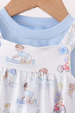 Blue all day adventure 2pc bubble set - Aaria Tees Aaria Tees