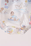 Blue all day adventure 2pc bubble set - Aaria Tees Aaria Tees