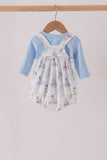 Blue all day adventure 2pc bubble set - Aaria Tees Aaria Tees