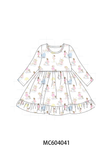 Pink all day adventure ruffle dress Aaria Tees