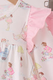 Pink all day adventure ruffle pants set - Aaria Tees Aaria Tees