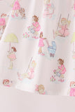 Pink all day adventure ruffle pants set - Aaria Tees Aaria Tees