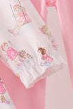 Pink all day adventure ruffle pants set - Aaria Tees Aaria Tees