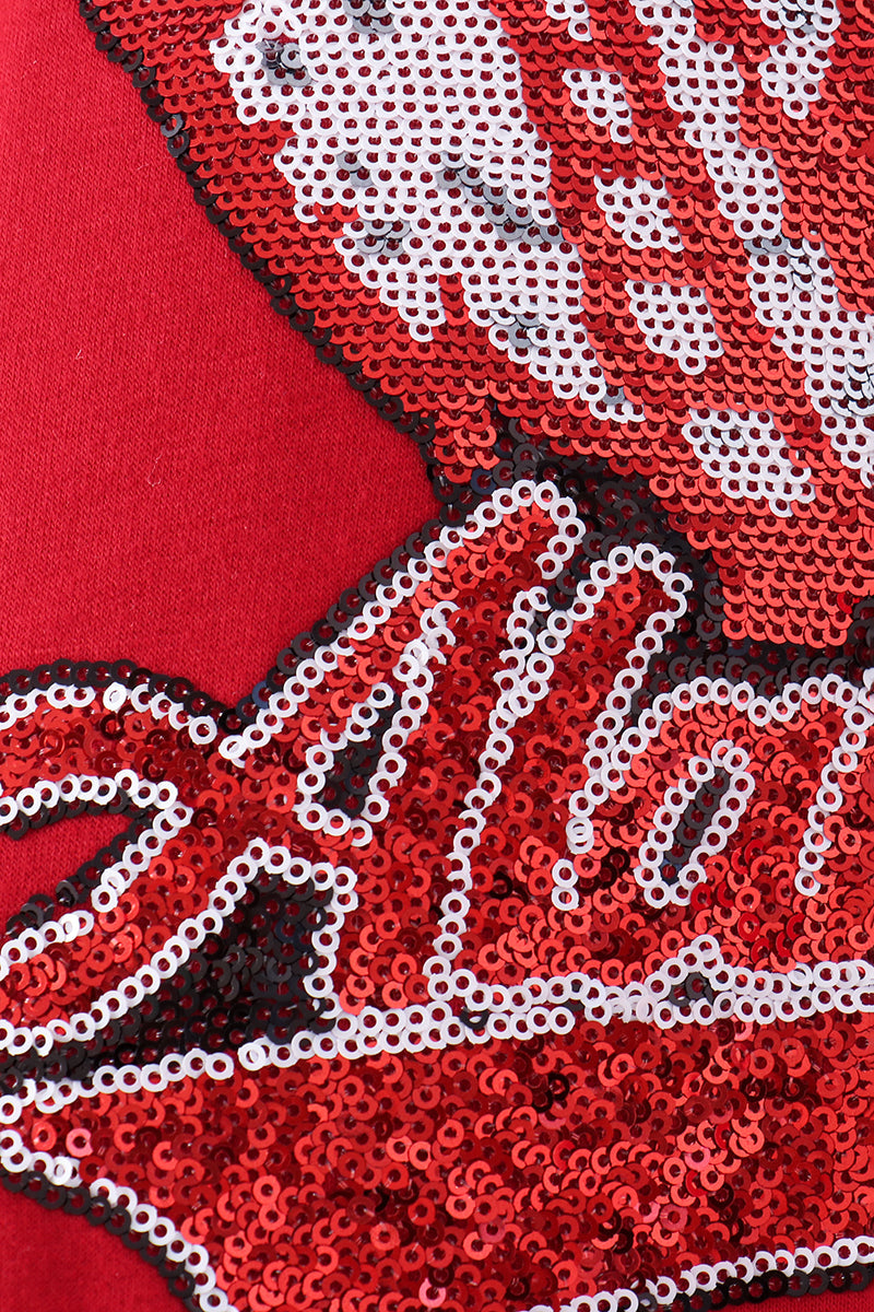 Red Alabama sequin mom top - Aaria Tees Aaria Tees