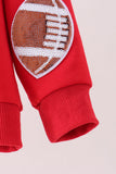 Red football sequin mom&me top - Aaria Tees Aaria Tees