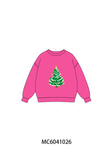 Hot Pink Christmas Tree Sequin Mom&me Top Aaria Tees