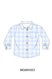 Blue Plaid Button Down Shirt Aaria Tees