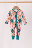 Green Gingerbread Bamboo Romper Aaria Tees