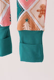 Green Gingerbread Bamboo Romper Aaria Tees