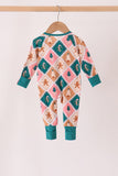 Green Gingerbread Bamboo Romper Aaria Tees
