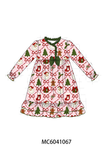 Pink Christmas Tree Bamboo Dress Aaria Tees