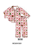 Pink Christmas Tree Bamboo Mom&me Pajama Set Aaria Tees
