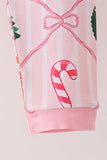 Pink Christmas Tree Bamboo Mom&me Pajama Set Aaria Tees
