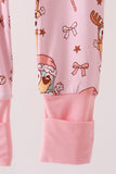 Pink bluey bamboo romper Aaria Tees