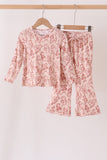 Khaki princess bamboo mom&me pants set Aaria Tees