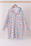 Blue princess bamboo mom gown Aaria Tees