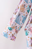 Blue princess bamboo mom gown Aaria Tees