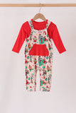 Red christmas toy story bamboo 2pc set Aaria Tees