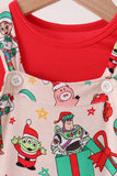 Red christmas toy story bamboo 2pc set Aaria Tees