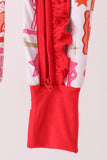Red Santa Carousel Bamboo Romper Aaria Tees