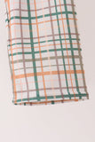 Sage Pumpkin Embroidery Plaid pants set - Aaria Tees Aaria Tees